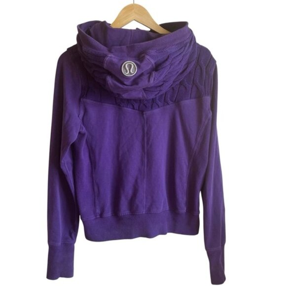 Lululemon Fireside Scuba Size 12 Purple Cozy - Picture 6 of 9